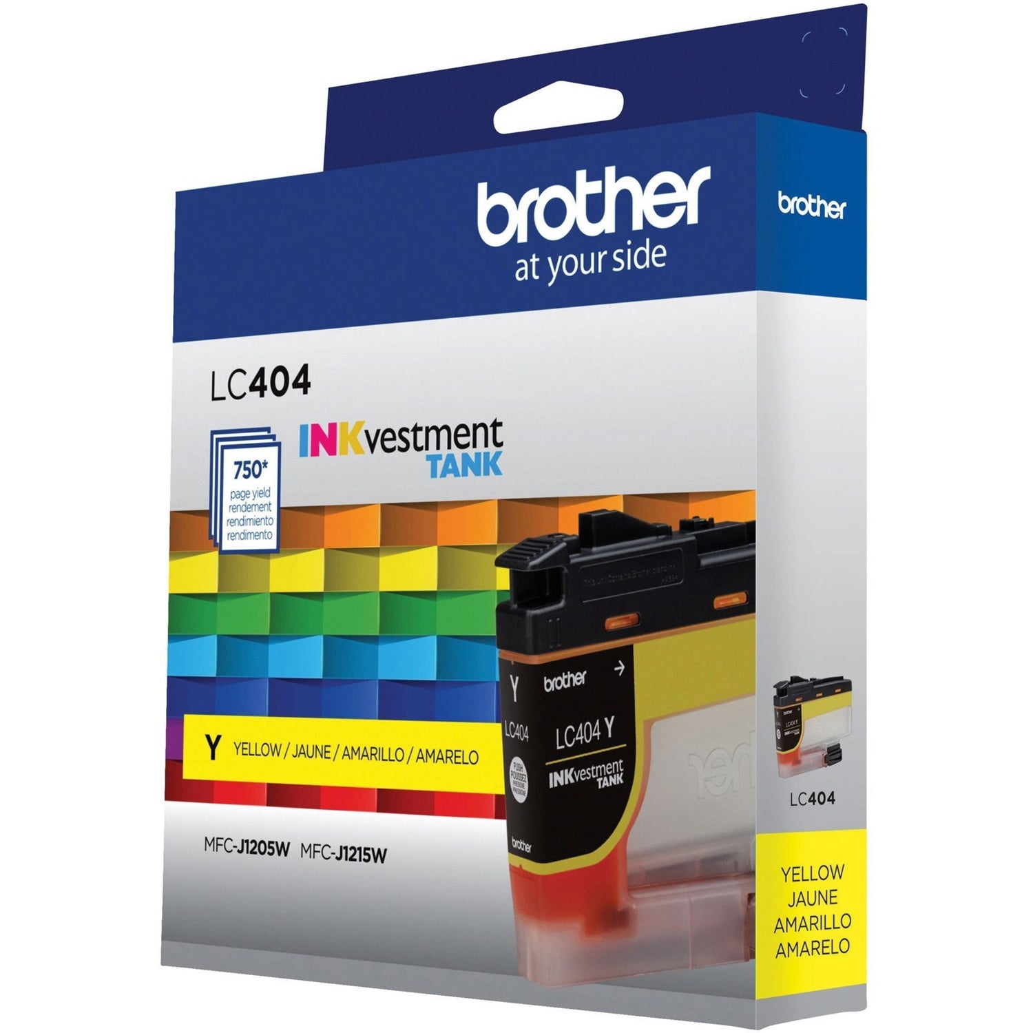 Brother LC404YS LC404Y INKvestment Tank Ink Cartridge, Yellow, 750 Pages